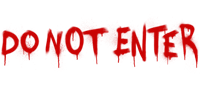 Do Not Enter